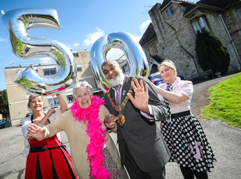 The Knoll Care Home in Tuffley celebrated its 50th birthday with a special â€˜flower powerâ€™ party for residents and their families. 